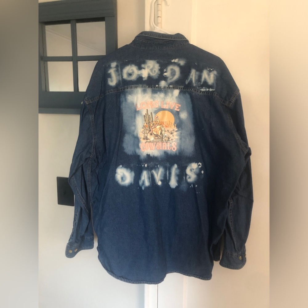 Upcycled One of a Kind Jordan Davis Lee Classic Denim Shirt